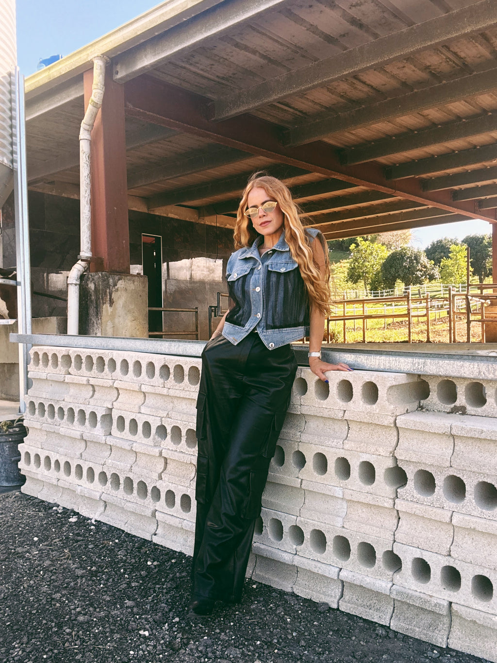 Denim & Tulle Vest