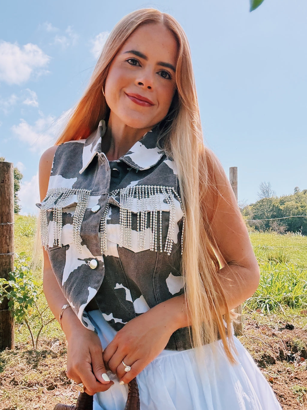 Western Disco Vest (Brown)