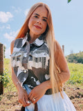 Western Disco Vest (Brown)