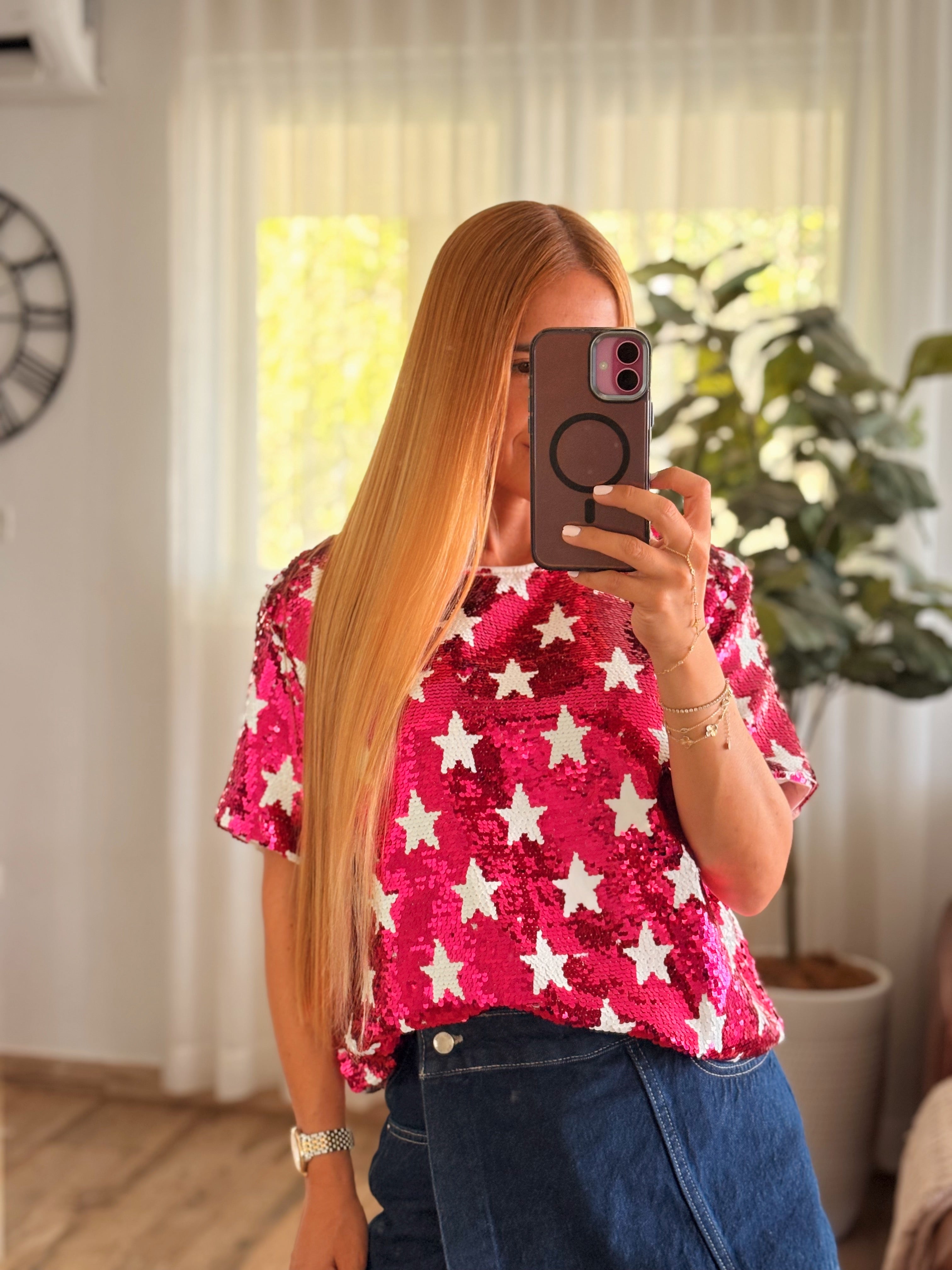 Victoria Sequin Top