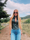 Dulcinea Faux Leather Vest