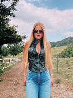 Dulcinea Faux Leather Vest