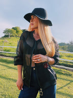 Camila Sheer Bomber Jacket