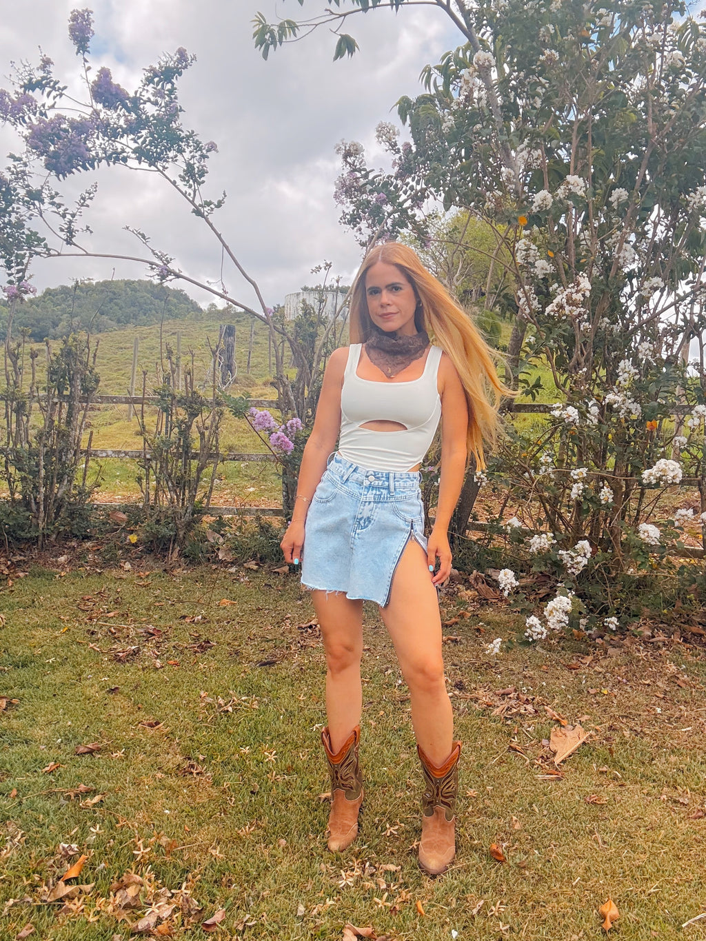 Fabiana Denim Mini Skirt