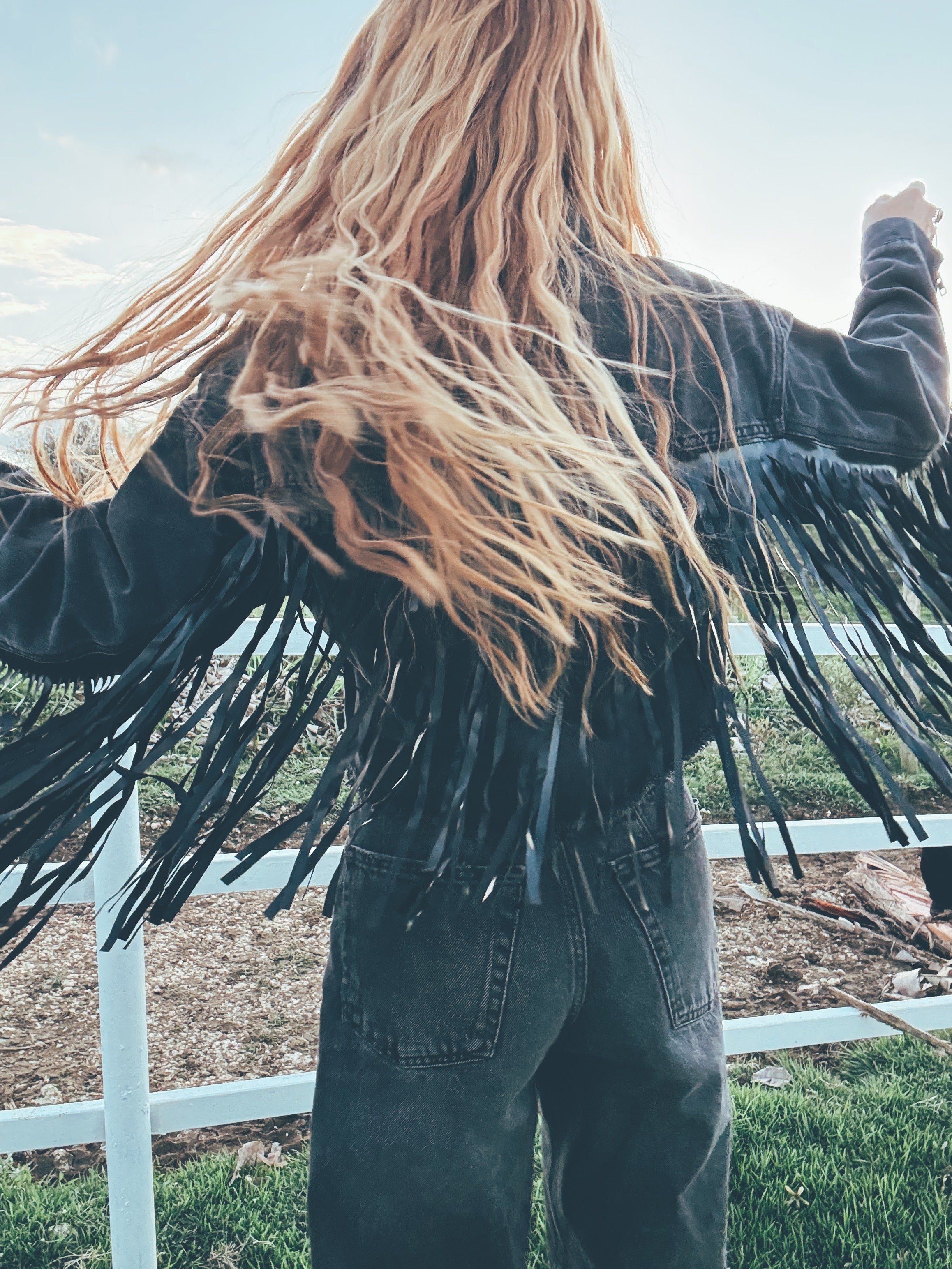 Midnight Fringe Jacket