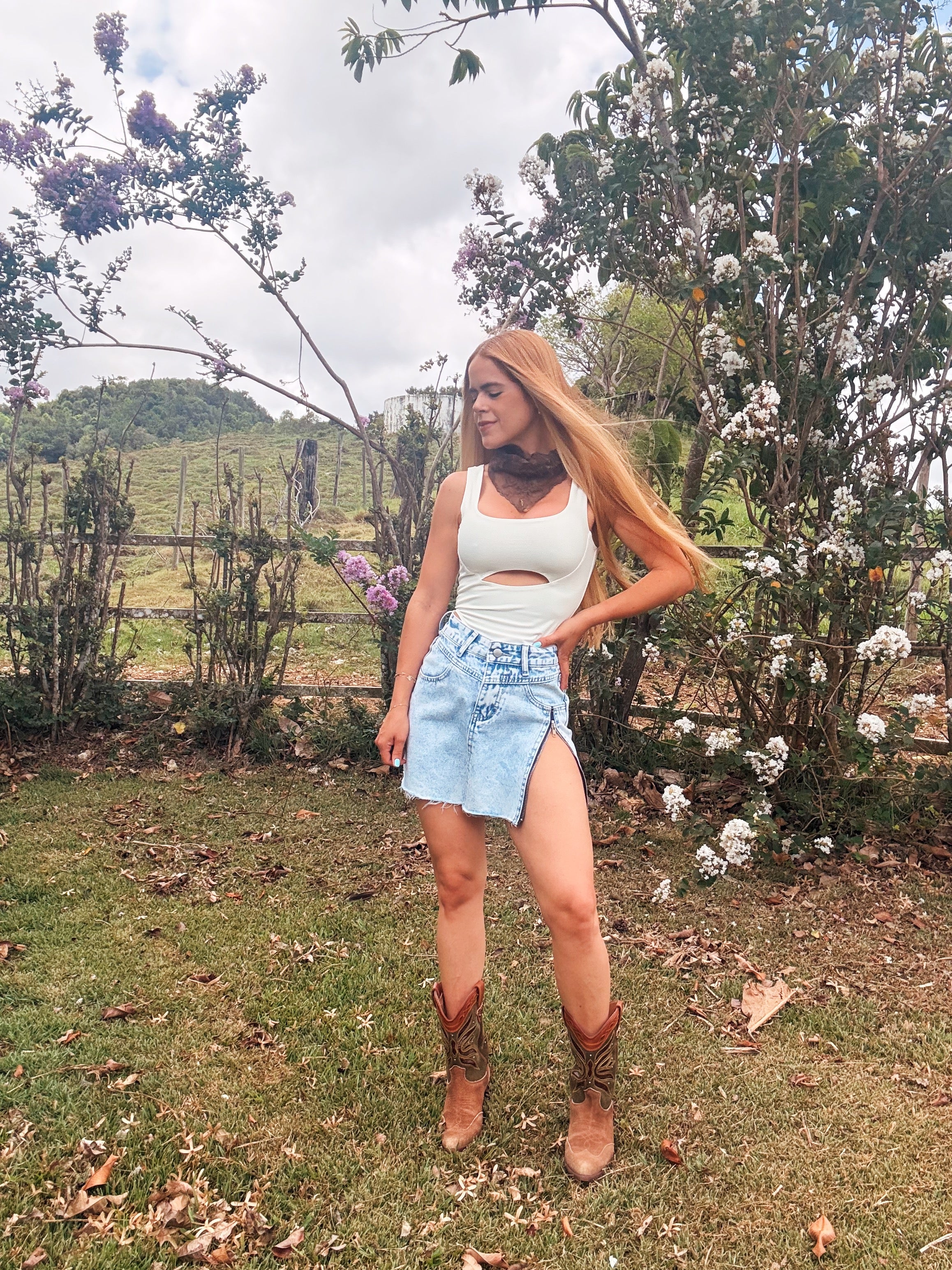 Fabiana Denim Mini Skirt
