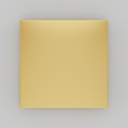 gold plain square simple