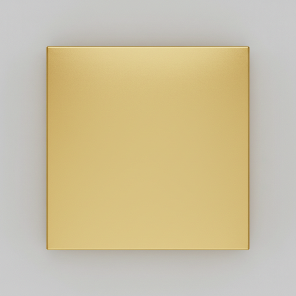 gold plain square simple